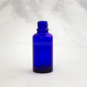 Butelka z niebieskiego szkła gwint 18 mm 30 ml - Nanga