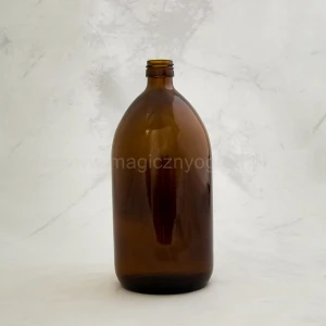Butelka z brązowego szkła gwint 28 mm 1000 ml - Nanga