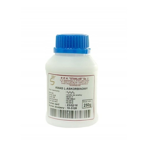 Kwas L-askorbinowy czysty do analizy CZDA 250 g - Stanlab