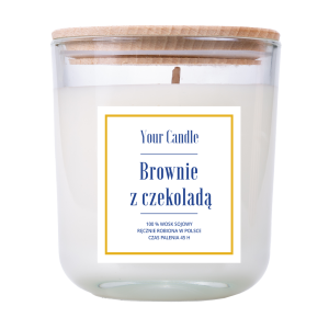 Świeca zapachowa sojowa Brownie z Czekoladą 210 ml - Your Candle