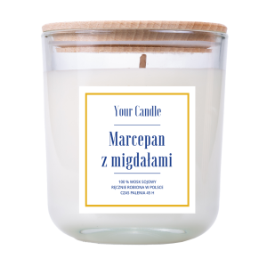 Świeca zapachowa sojowa Marcepan z Migdałami 210 ml - Your Candle